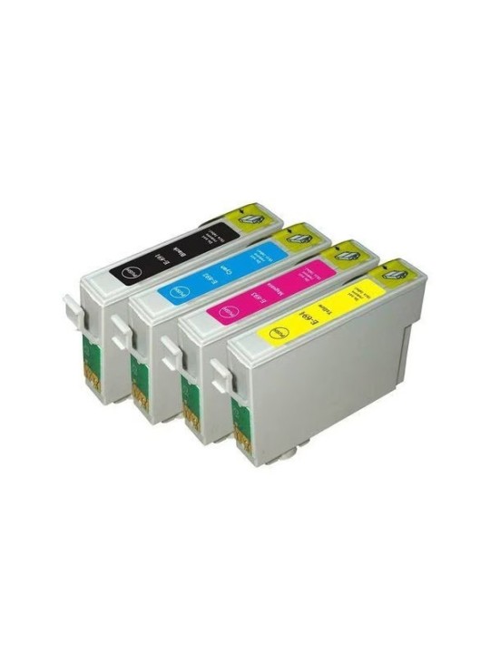 Epson T0711 T0712 T0713 T0714 tindikassett Dore analoog analoog seatud 4 tk